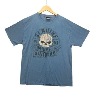 Vintage Harley Davidson Shirt Genuine Skull Seminole Sanford Florida Men Large